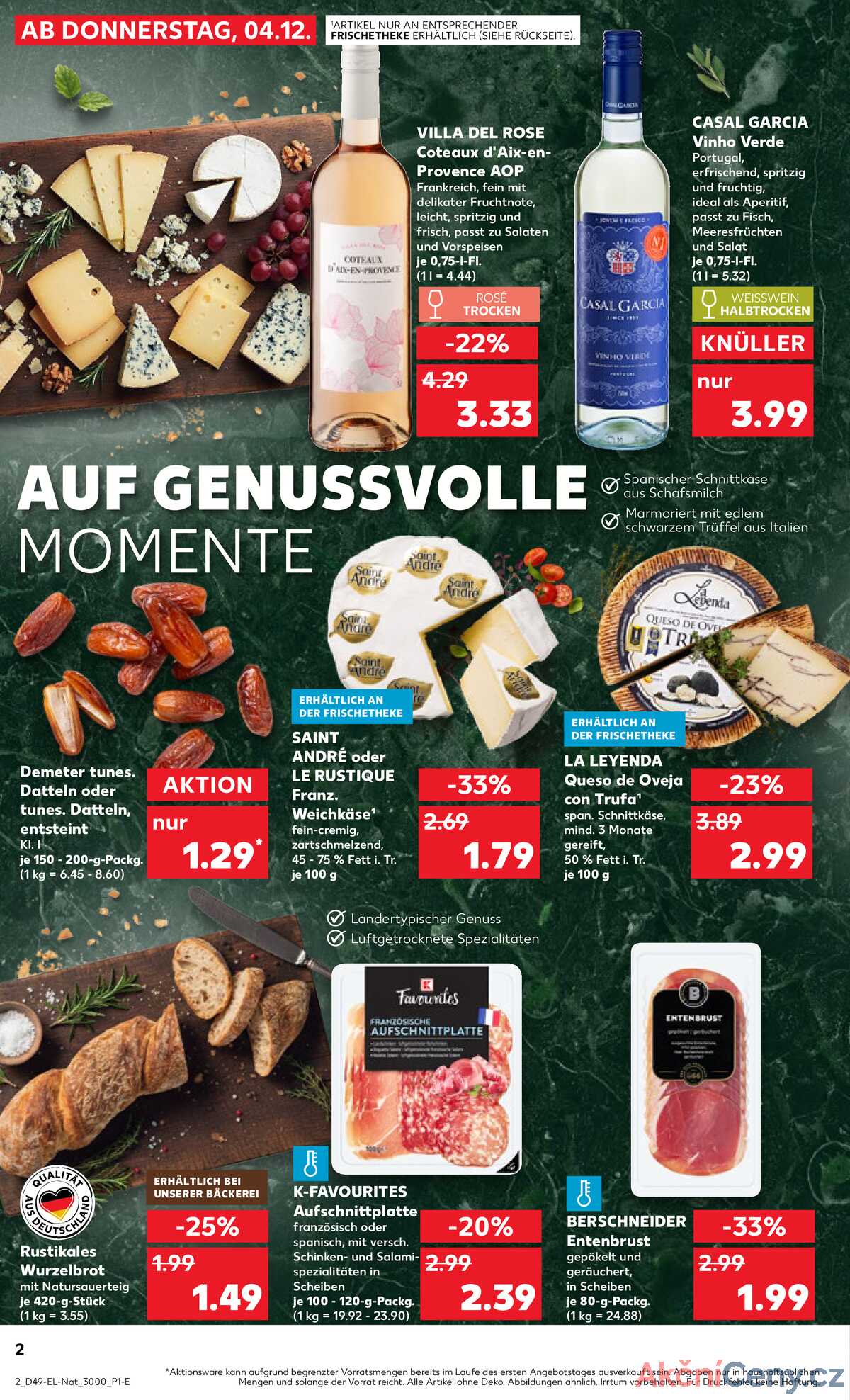 Leták Kaufland Německo 4.12.-10.12.2025 strana 2