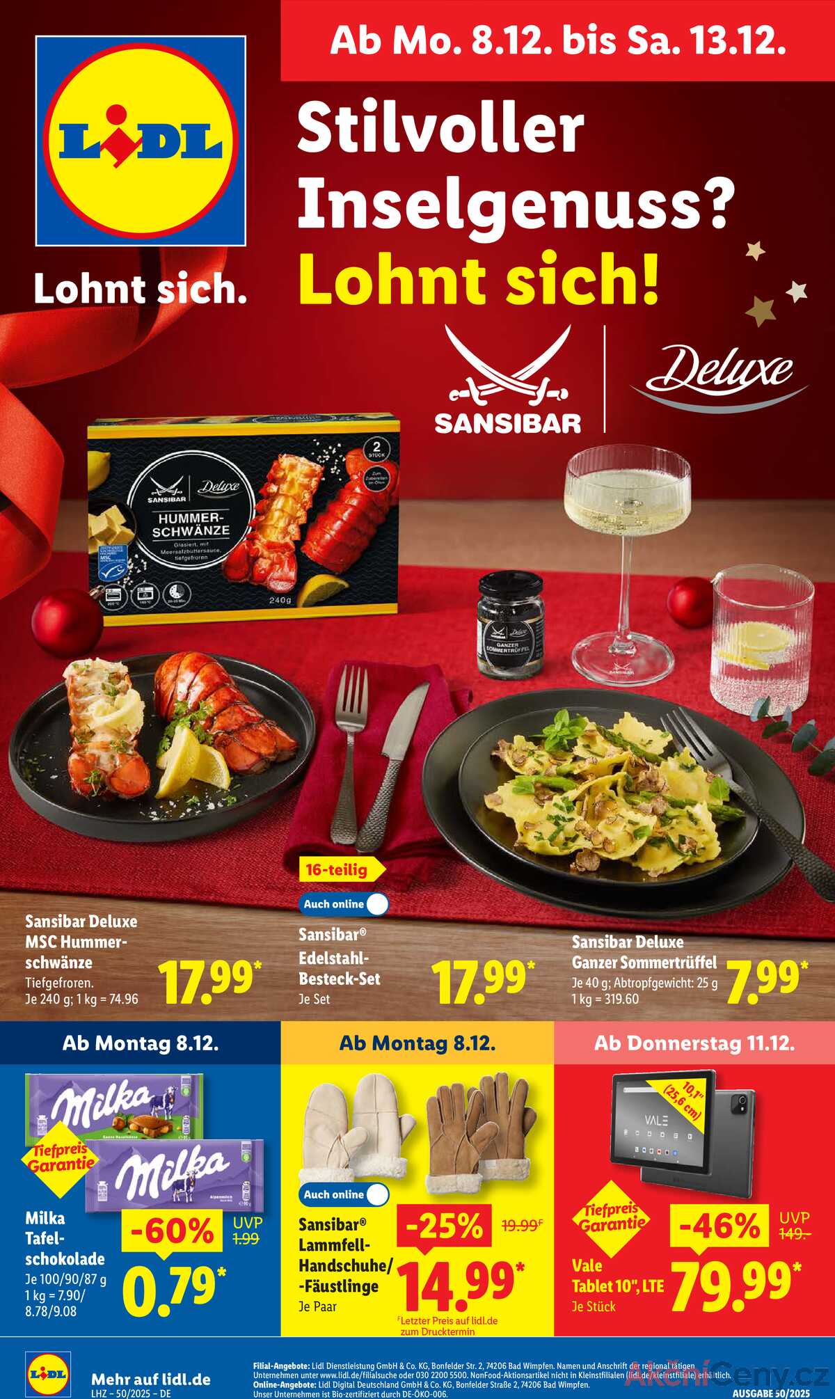 Leták Lidl Německo 8.12.-13.12.2025 strana 1
