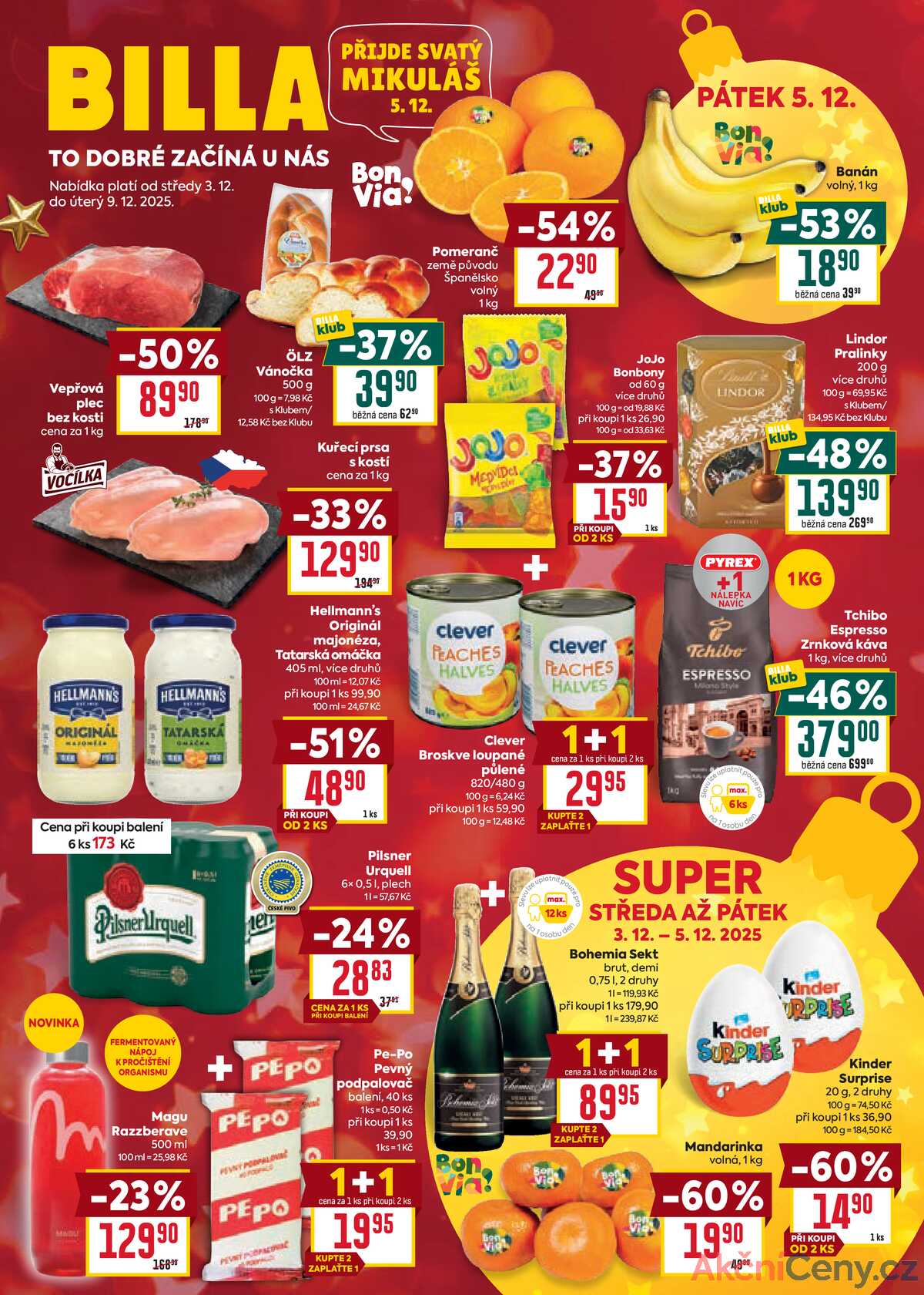 Billa  od 3.12. do 9.12.2025 strana 1