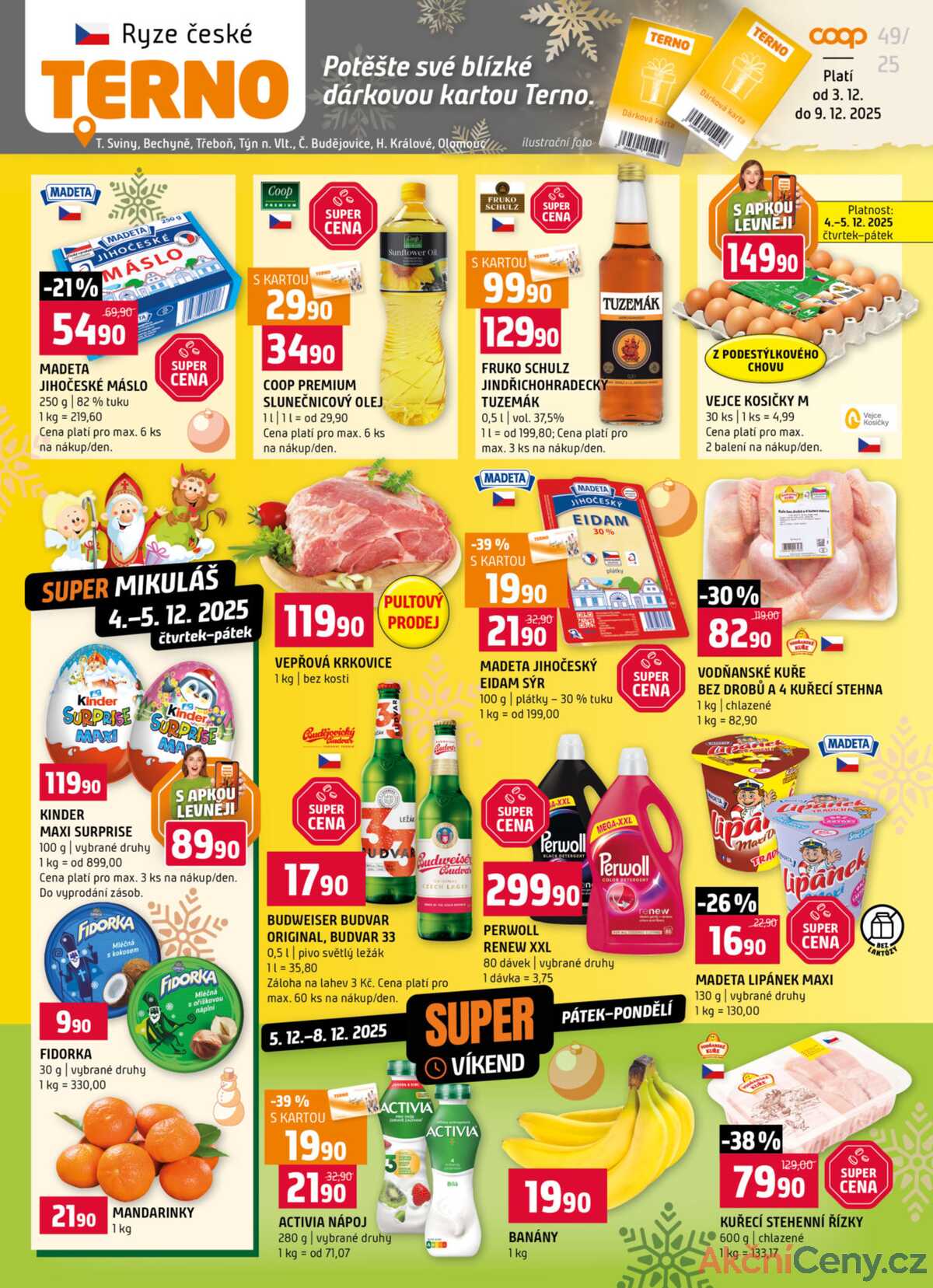 Terno Týn nad Vltavou, Bechyně, České Budějovice, Olomouc, Hradec Králové, Třeboň, Trhové Sviny,  strana 1