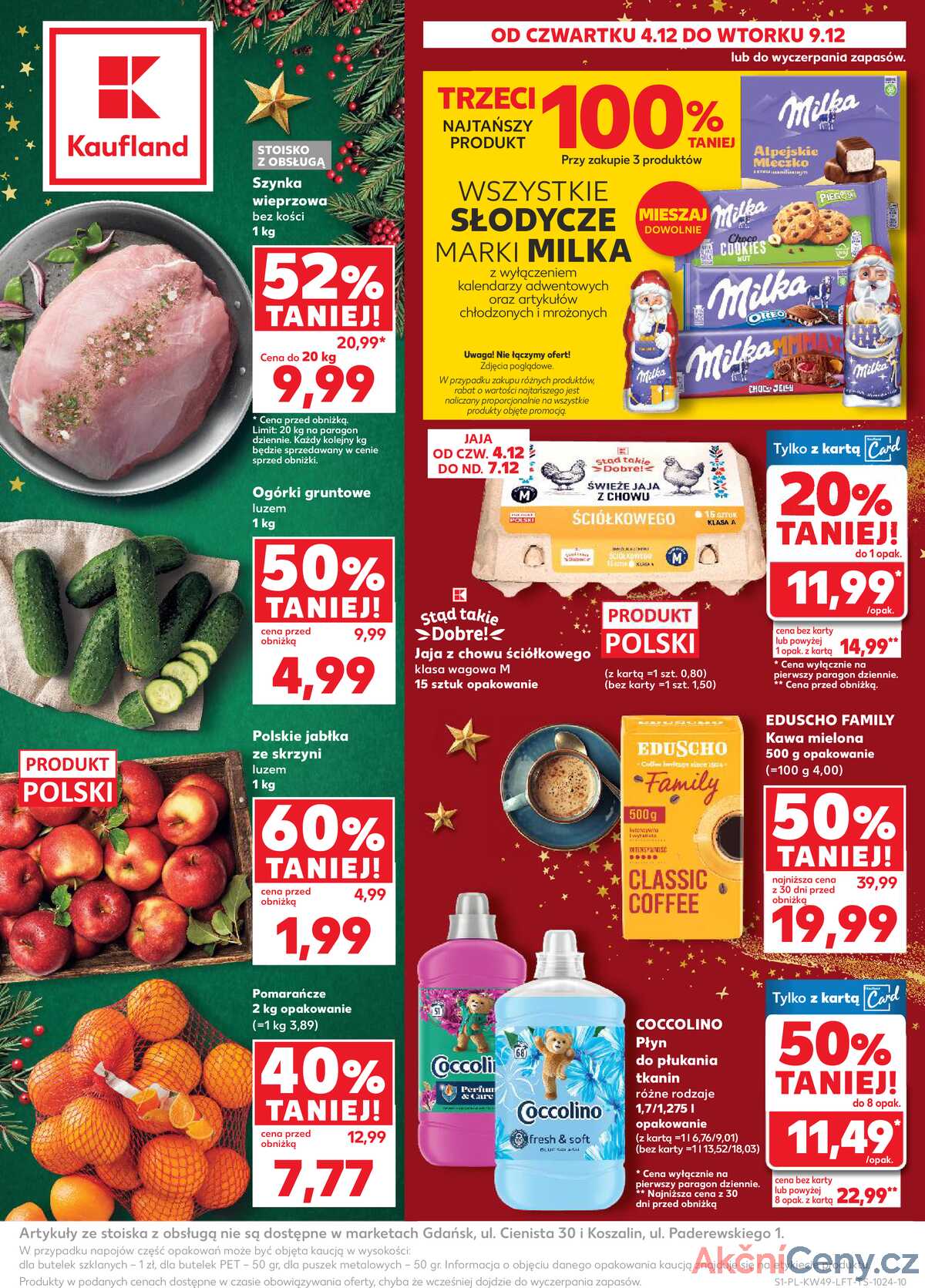 Leták Kaufland Polsko 4.12.-9.12.2025 - Noviny týdne strana 1