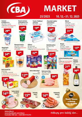 CBA Market od 10.12. do 31.12.2025
