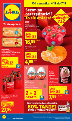 Leták Lidl Polsko 4.12.-7.12.2025