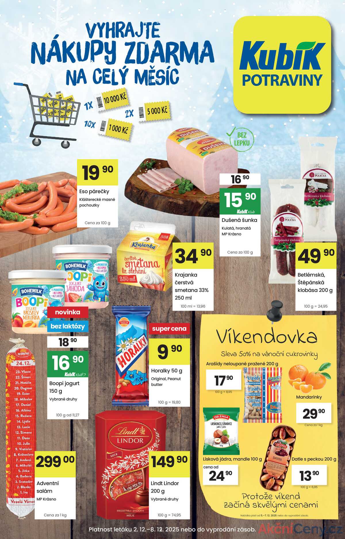 Kubík potraviny do 8.12. strana 1