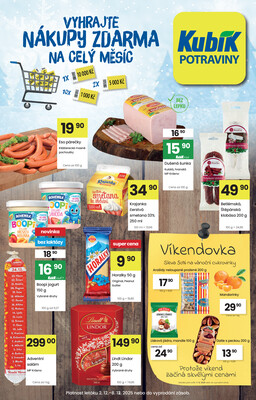 Kubík potraviny letáky