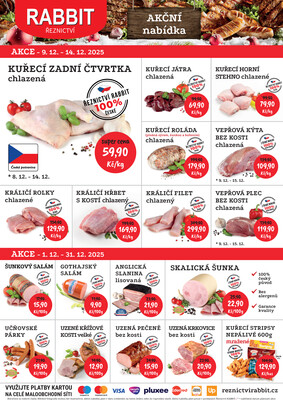 RABBIT řeznictví letáky