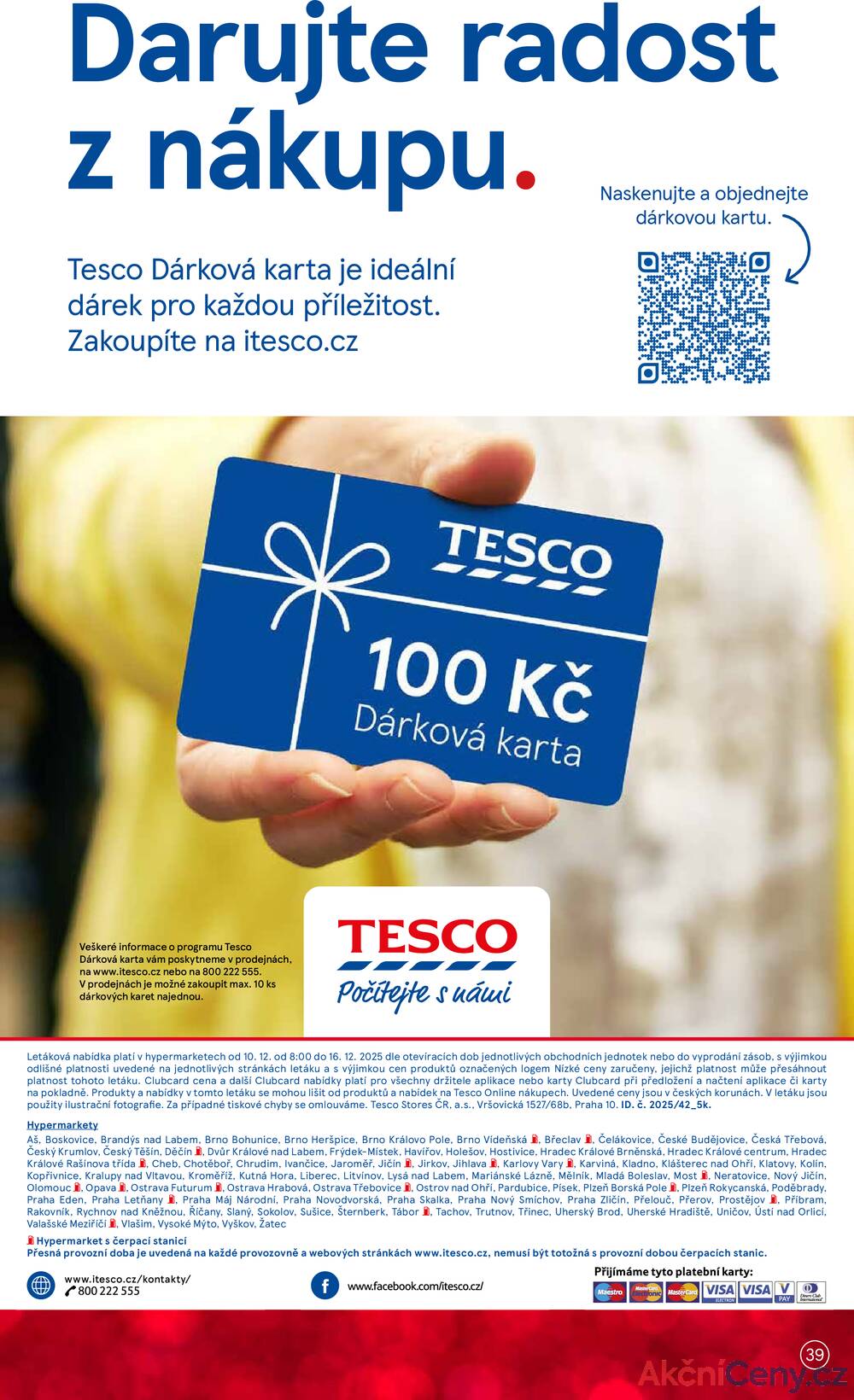 Leták Tesco - Tesco malé hypermarkety od 10.12. do 16.12.2025 - strana 39 Leták Tesco - Tesco malé hypermarkety od 10.12. do 16.12.2025 - strana 39