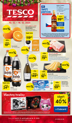 Tesco malé hypermarkety od 10.12. do 16.12.2025