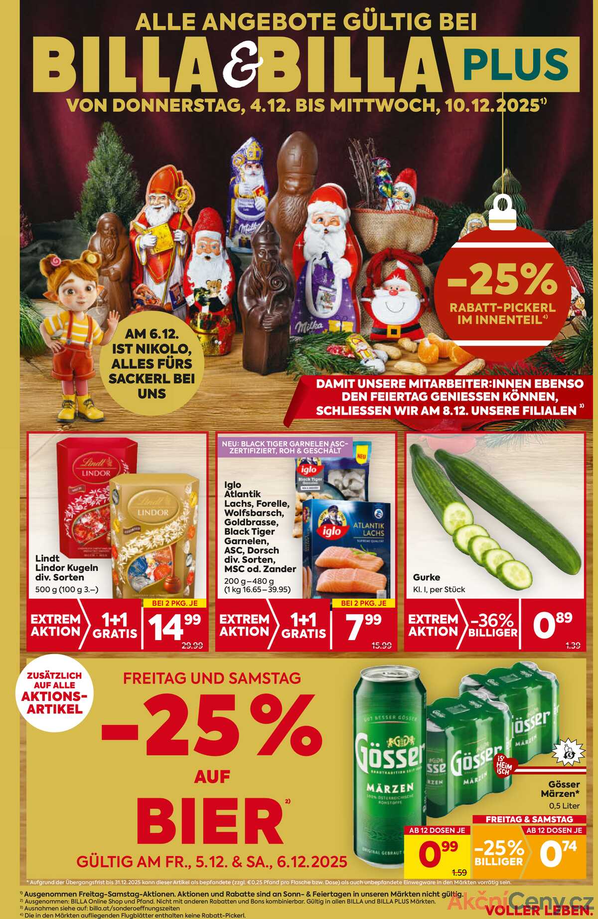 Leták BILLA Rakousko 4.12.-10.12.2025 - BILLA & BILLA PLUS strana 1