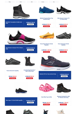 Intersport Boty - 6. 12. 2025