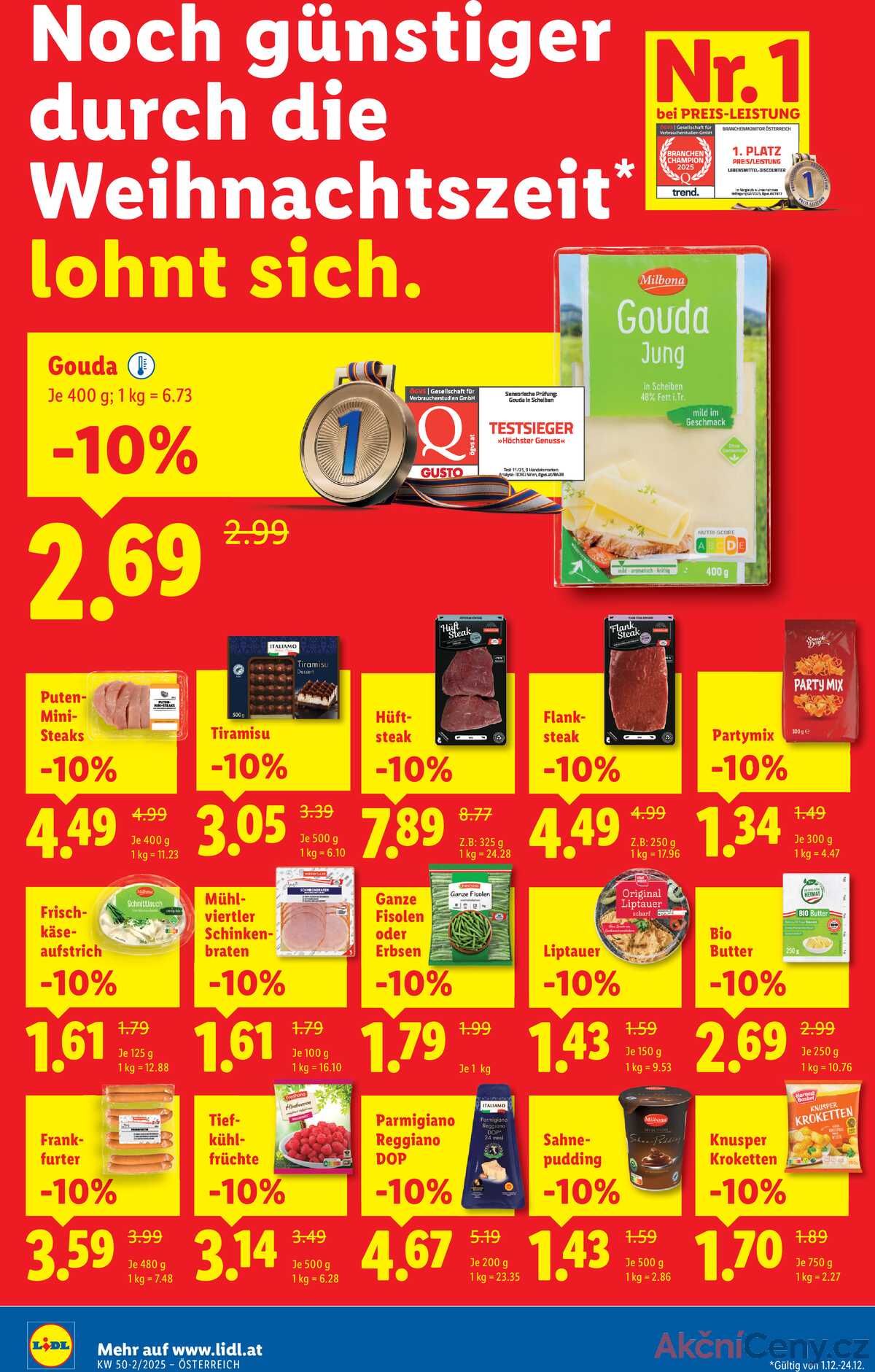 Leták Lidl Rakousko 11.12.-17.12.2025 strana 2
