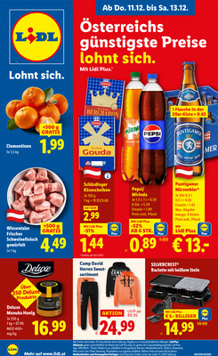 Leták Lidl Rakousko 11.12.-17.12.2025