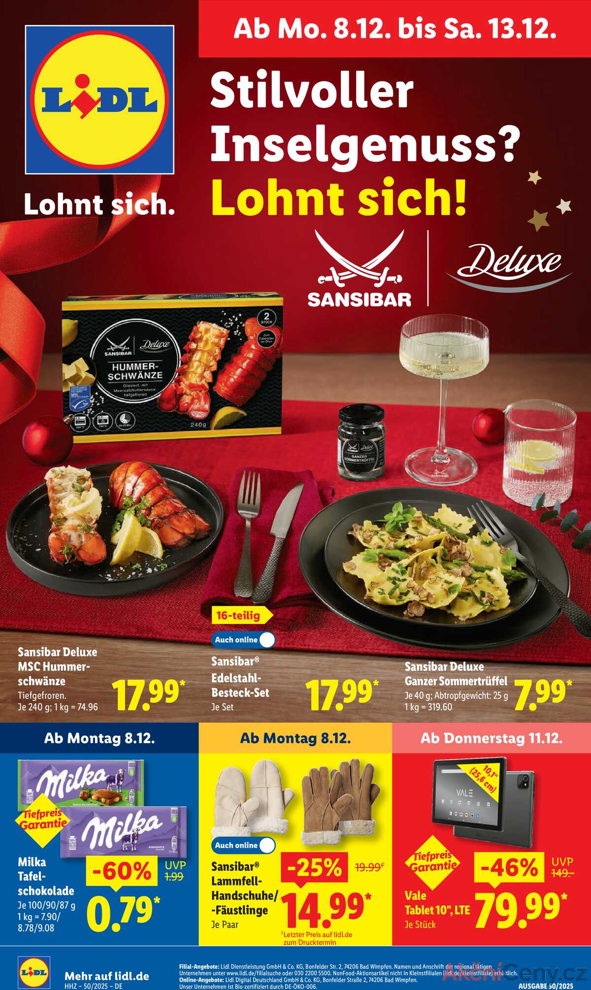 Leták Lidl Německo 8.12.-13.12.2025 strana 1
