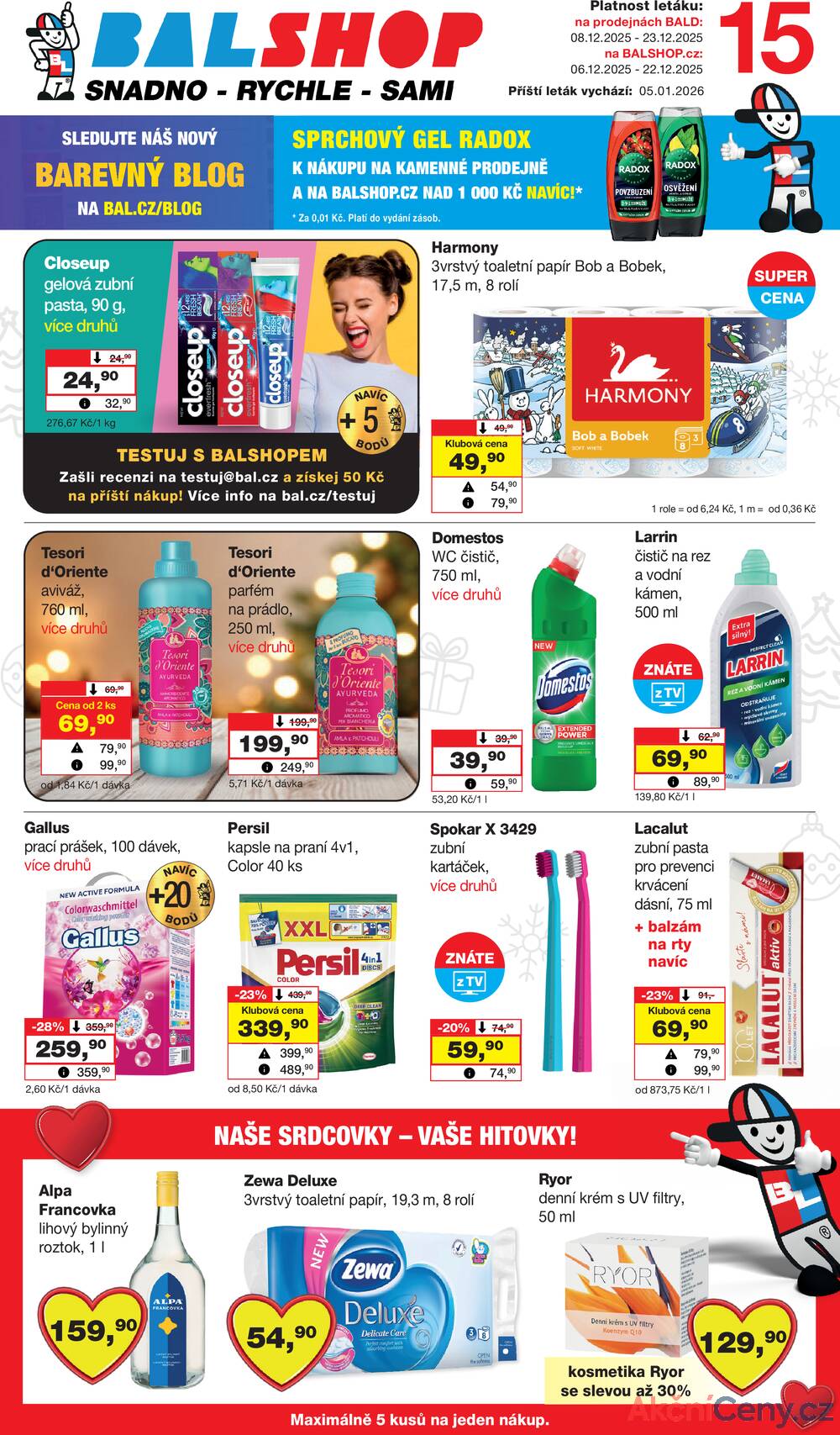 Leták Barvy a laky drogerie  - Barvy a laky drogerie od 6.12. do 22.12.2025 - strana 1