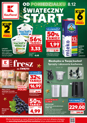 Leták Kaufland Polsko 8.12.-9.12.2025 - Silný start