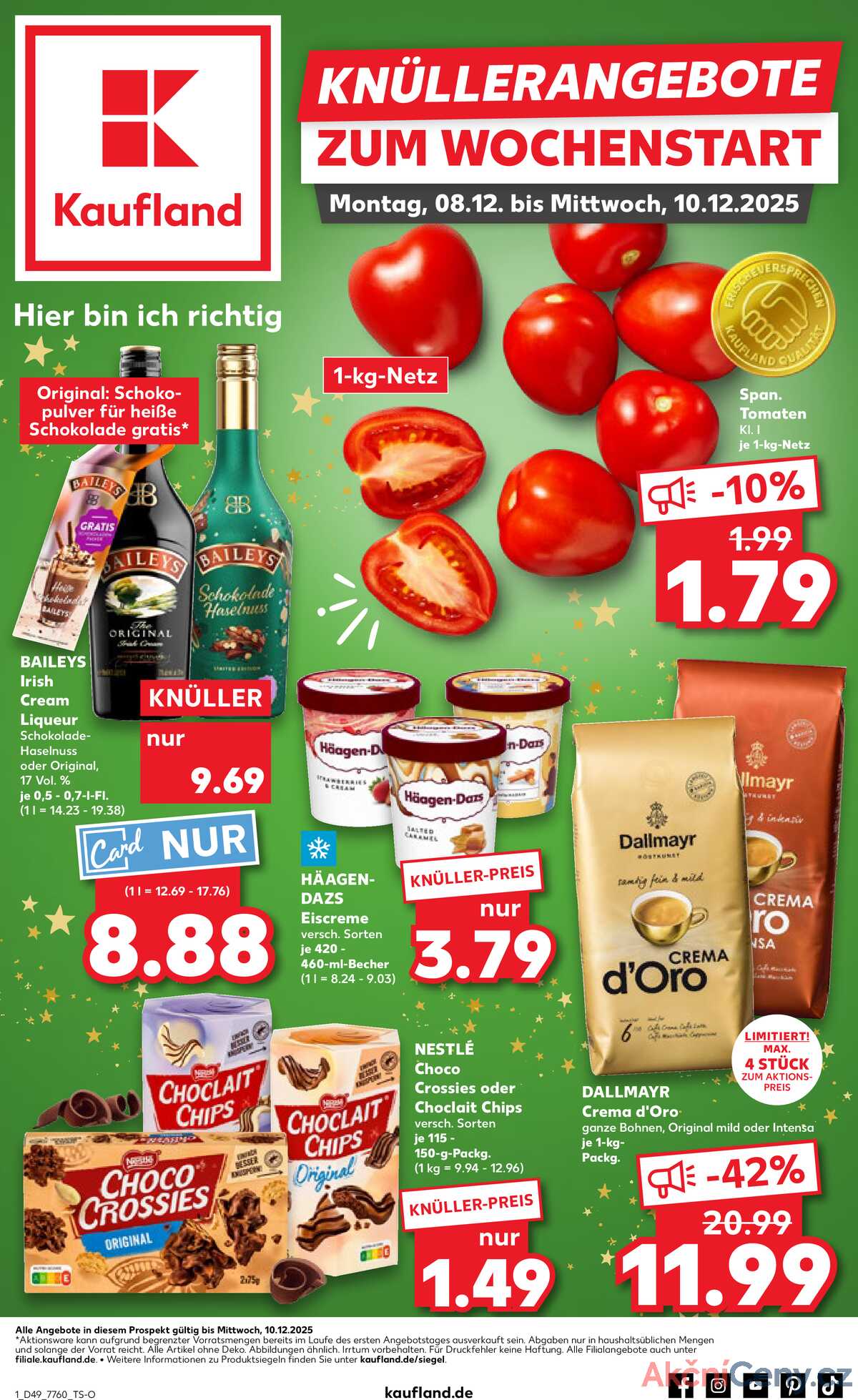 Leták Kaufland Německo 7.12.-10.12.2025 strana 1
