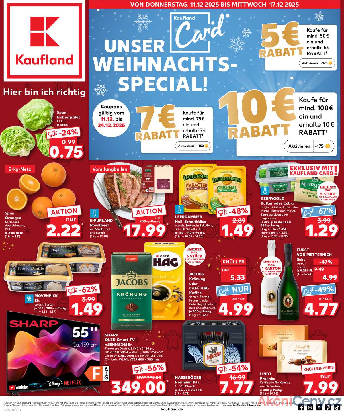 Leták Kaufland Německo 11.12.-17.12.2025 strana 1