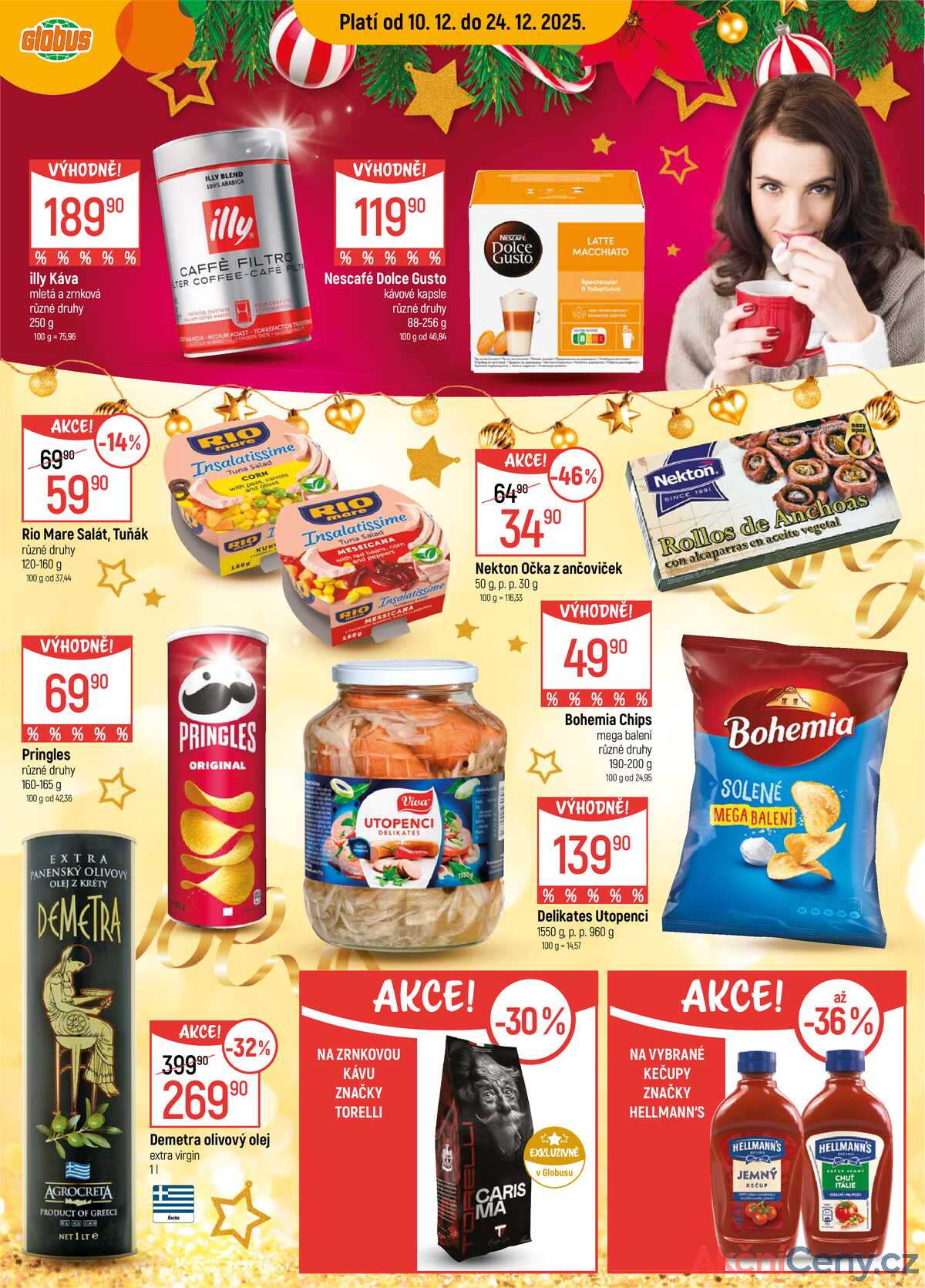 Akční leták Globus 10.12. - 24.12.2025 - Globus Praha - Centrum Černý Most strana 3