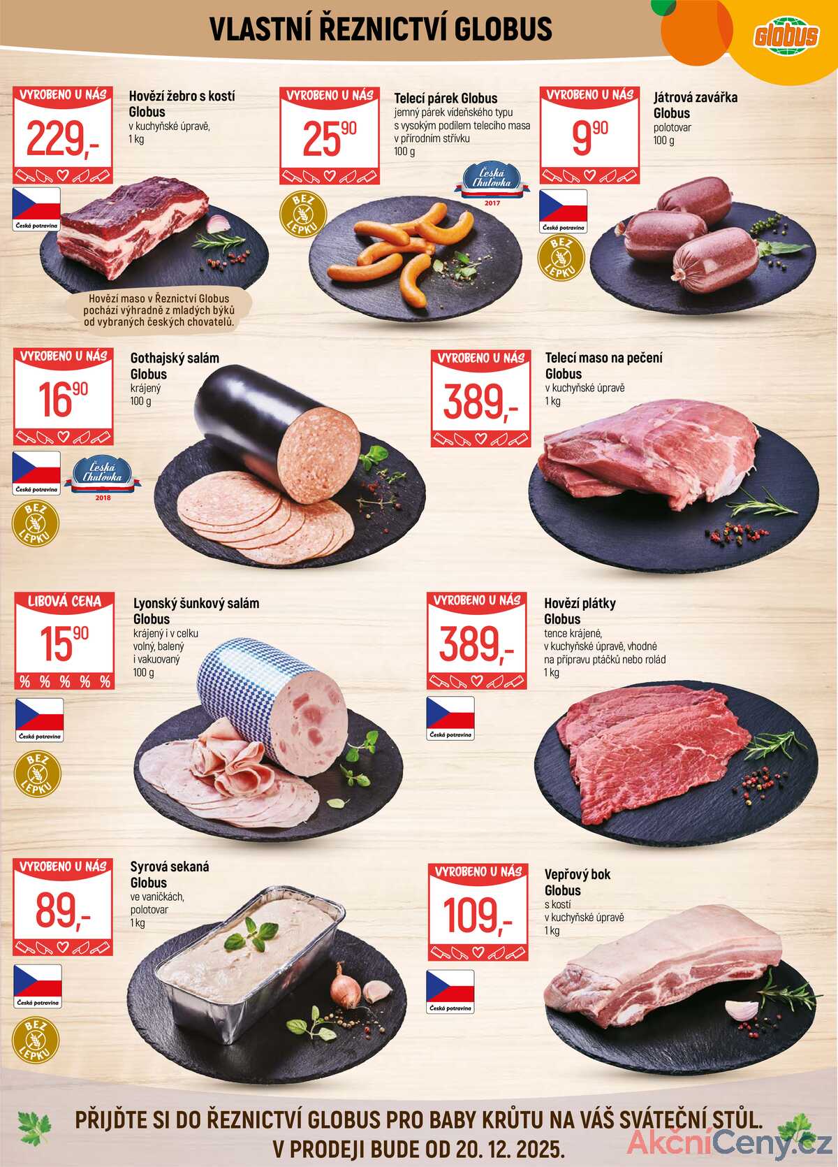 Akční leták Globus 10.12. - 16.12.2025 - Globus Praha - Centrum Černý Most strana 3