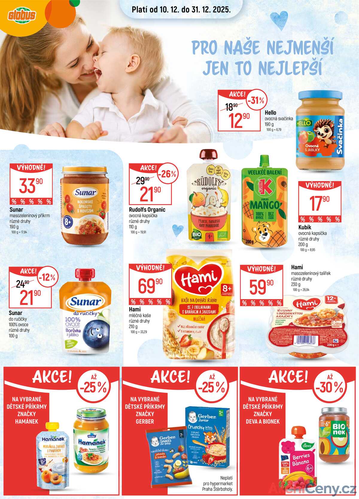 Akční leták Globus 10.12. - 31.12.2025 - Globus Praha - Čakovice strana 1