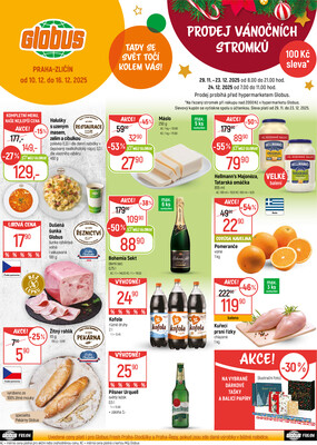 Akční leták Globus 10.12. - 16.12.2025 - Globus Praha - Zličín