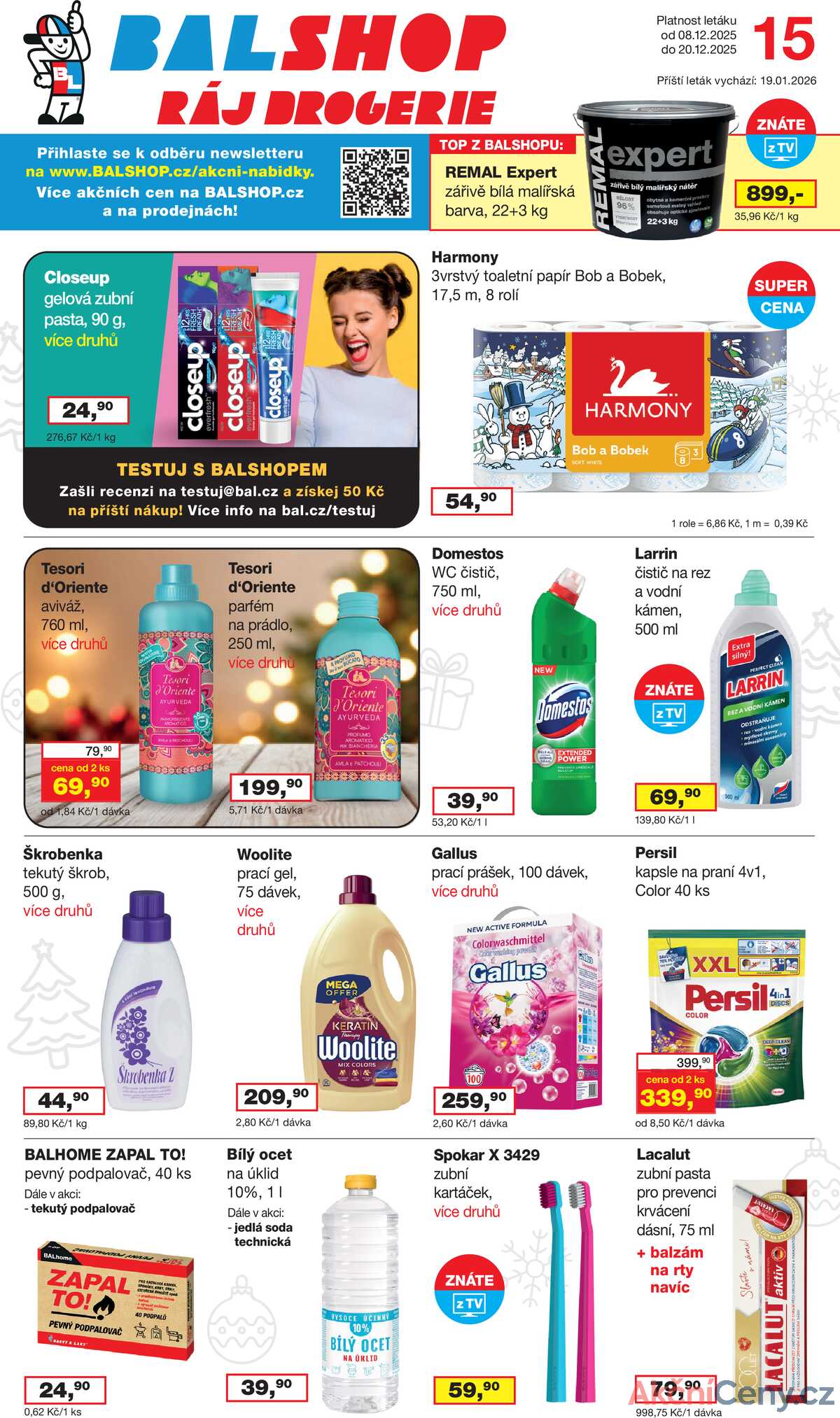 Ráj drogerie od 8.12. do 20.12.2025 strana 1