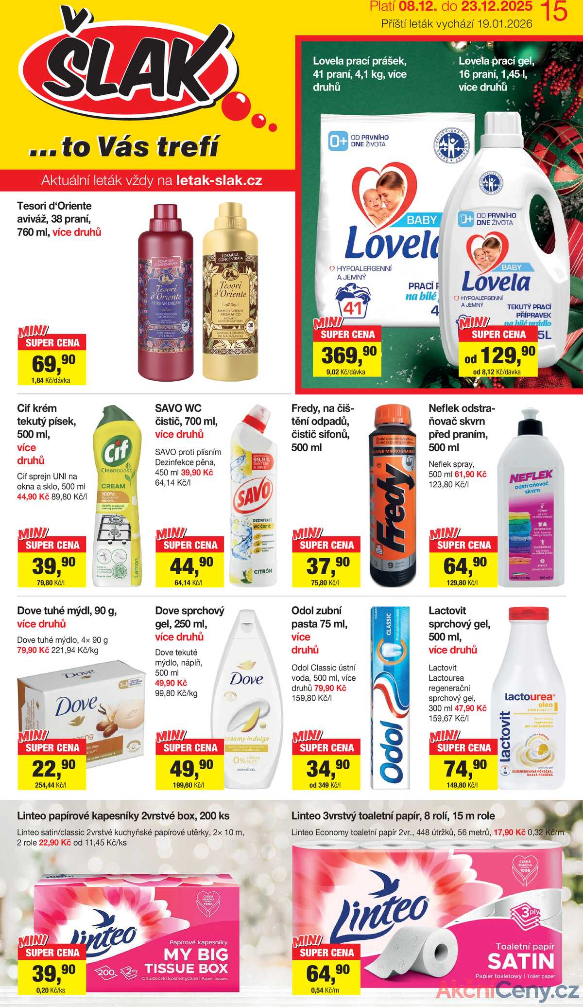 Šlak od 8.12. do 23.12.2025 strana 1