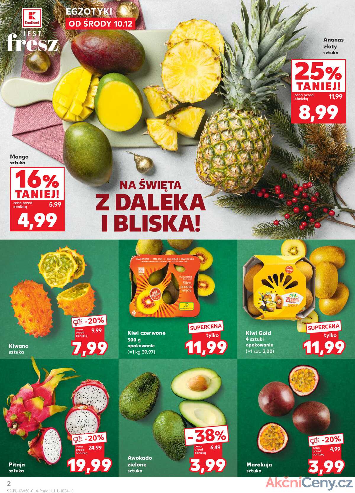 Leták Kaufland Polsko 10.12.-23.12.2025 strana 2