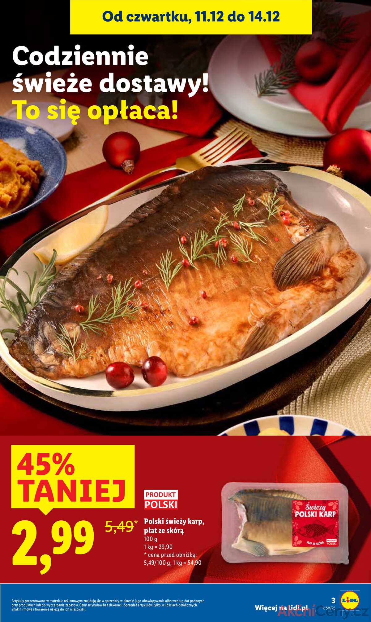 Leták Lidl Polsko 11.12.-14.12.2025 strana 3