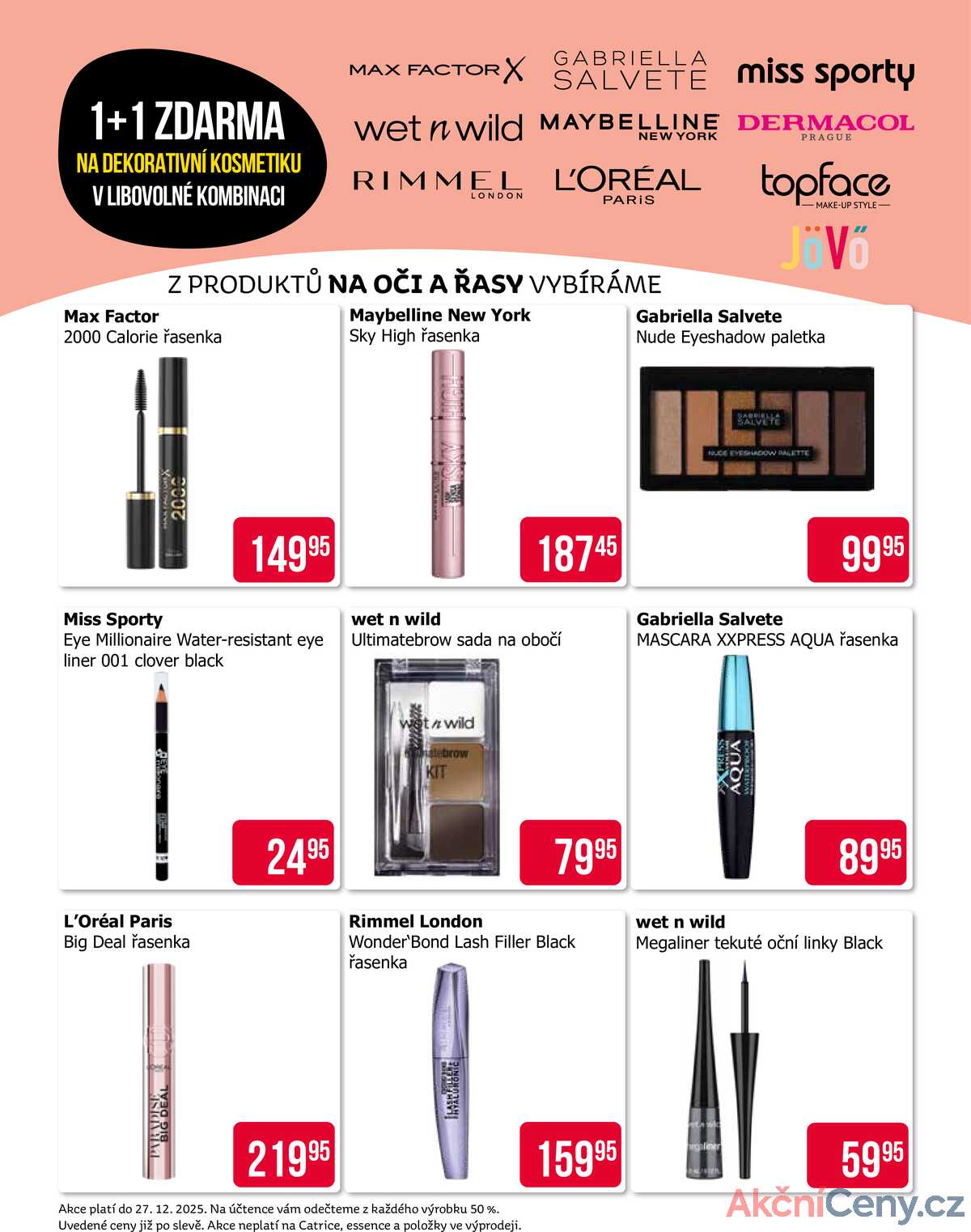 Teta drogerie 1+1 zdarma na dekorativní kosmetiku od 9.12. do 27.12.2025 strana 2