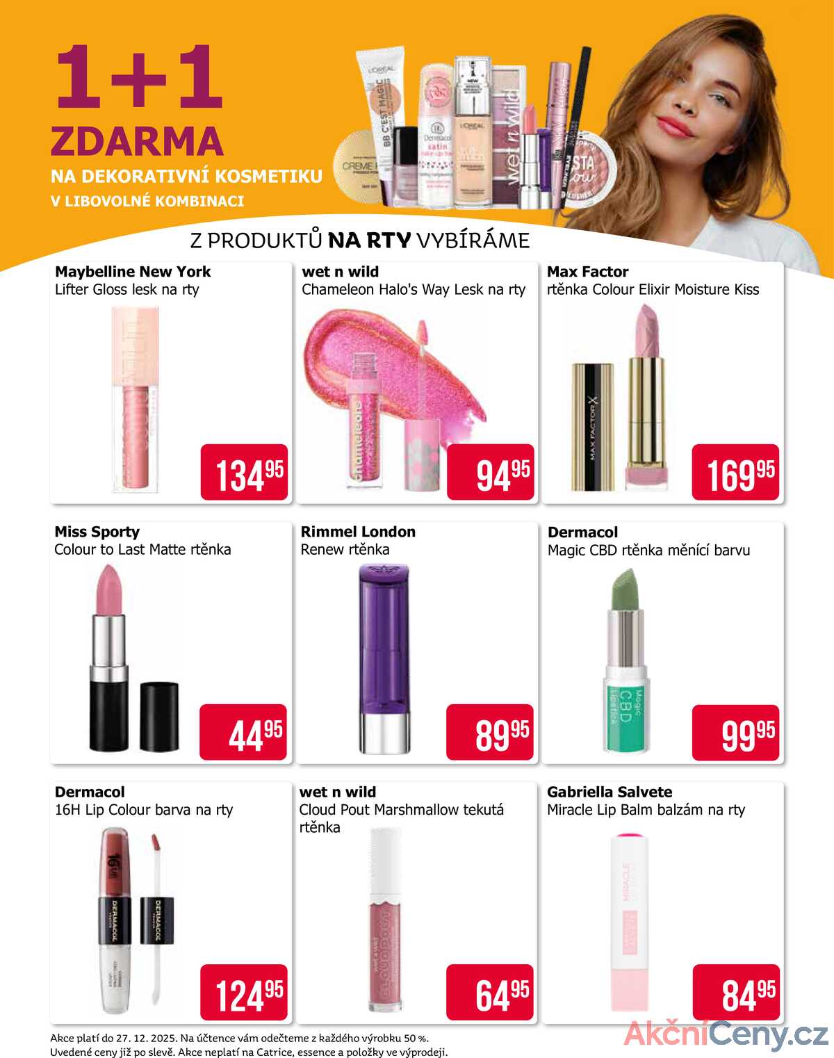 Teta drogerie 1+1 zdarma na dekorativní kosmetiku od 9.12. do 27.12.2025 strana 3