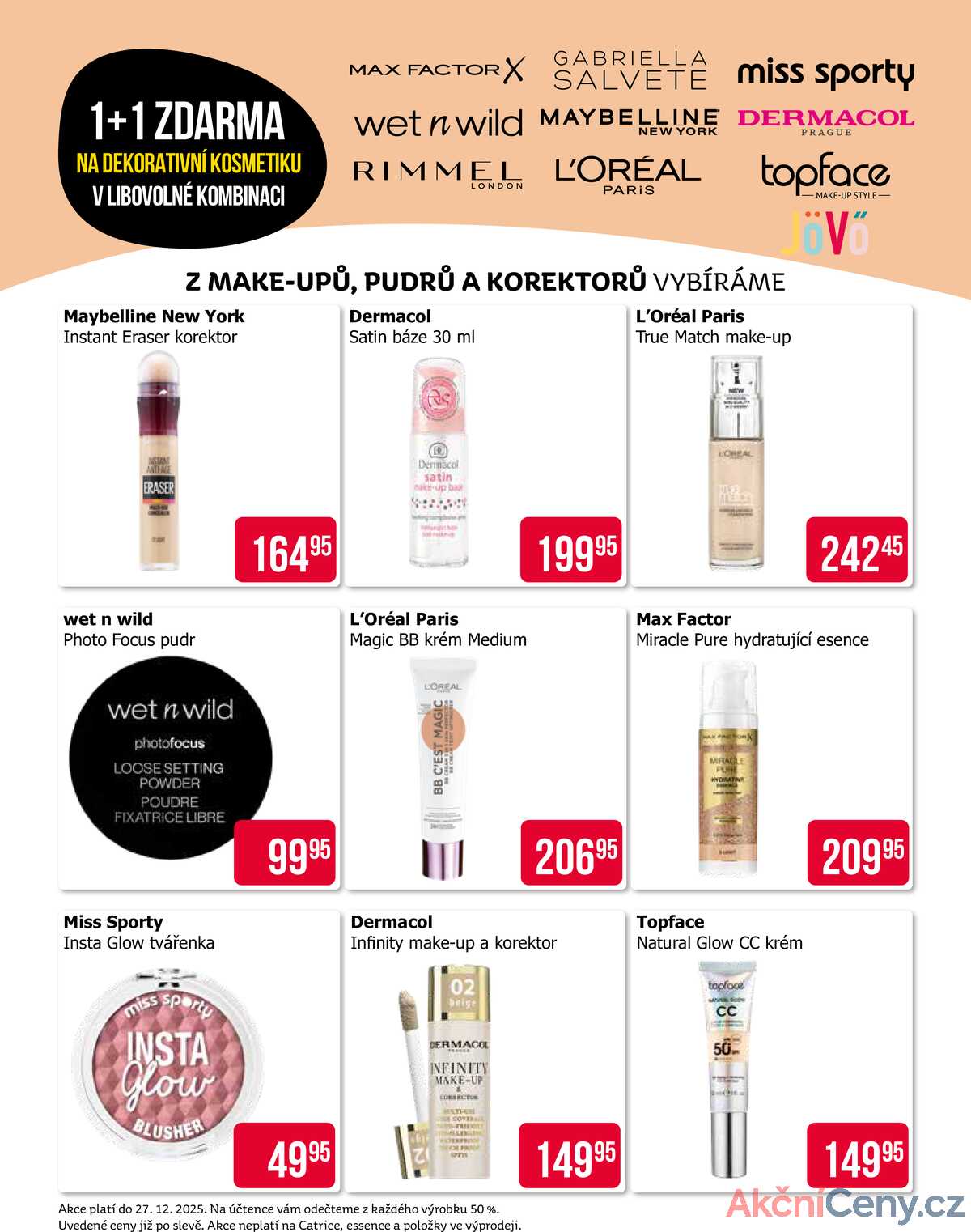 Teta drogerie 1+1 zdarma na dekorativní kosmetiku od 9.12. do 27.12.2025 strana 4