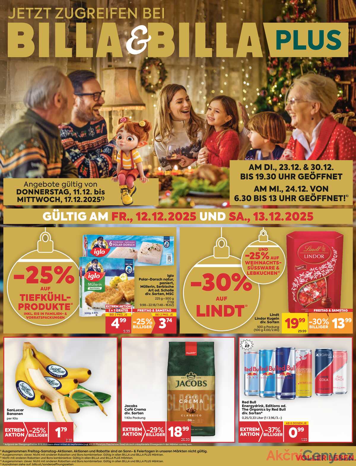 Leták BILLA Rakousko 11.12.-17.12.2025 - BILLA&BILLA strana 1