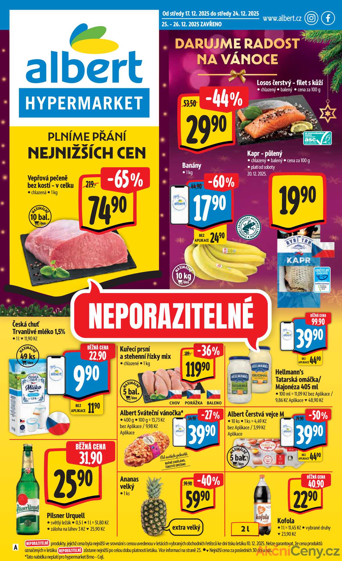 Albert  Hypermarket od 17.12. do 24.12.2025 strana 1