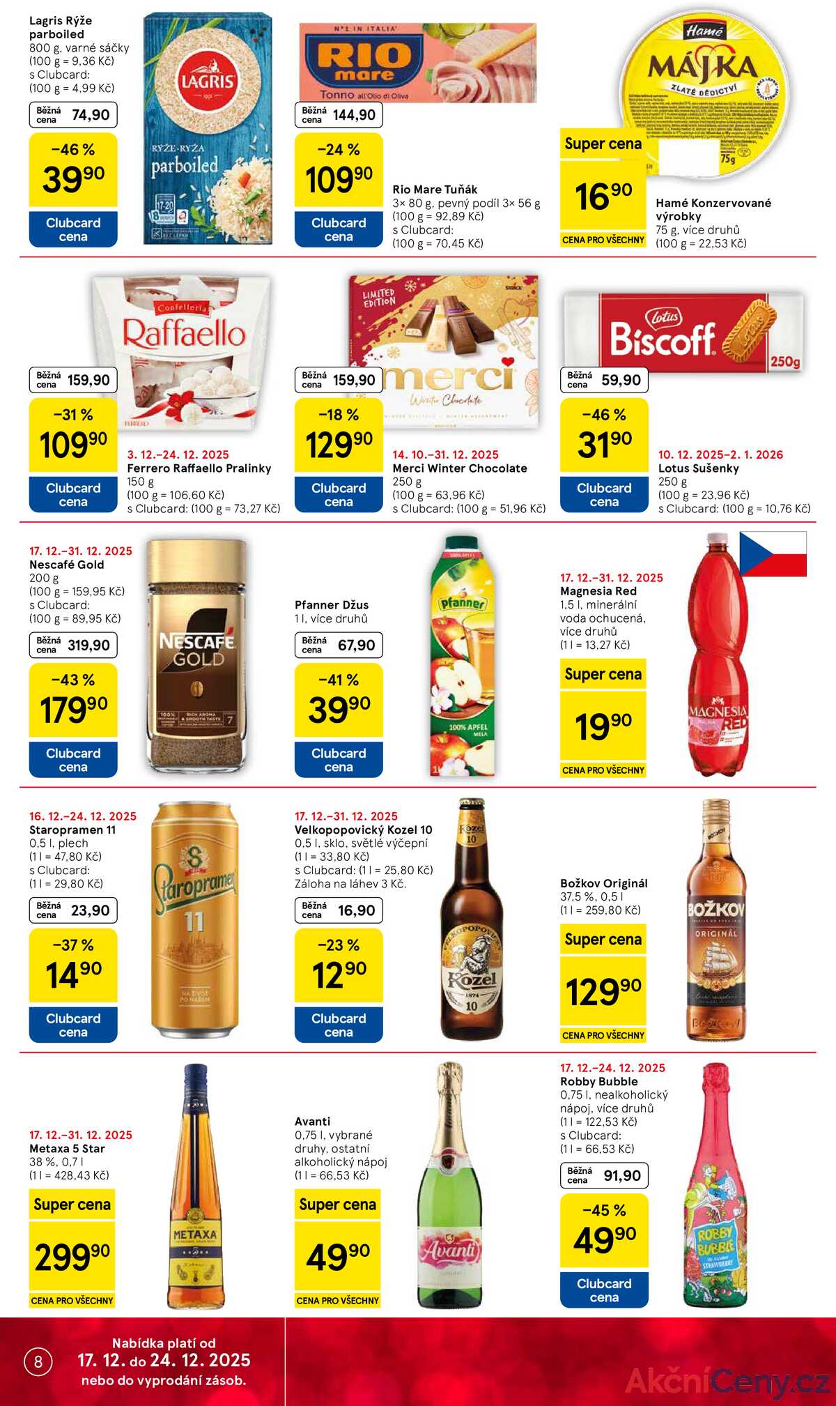 Tesco supermarkety od 17.12. do 24.12.2025 strana 8