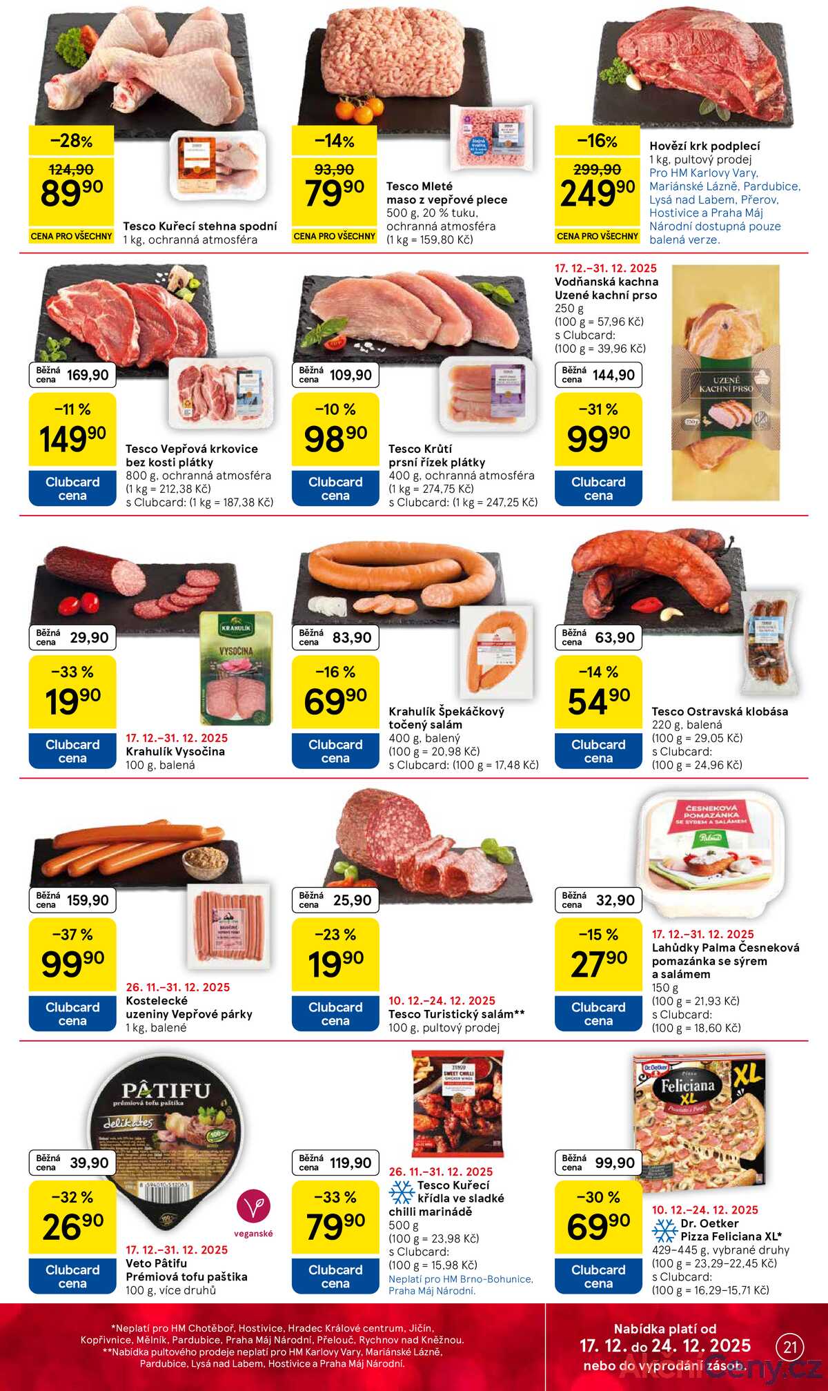 Tesco malé hypermarkety od 17.12. do 24.12.2025 strana 21