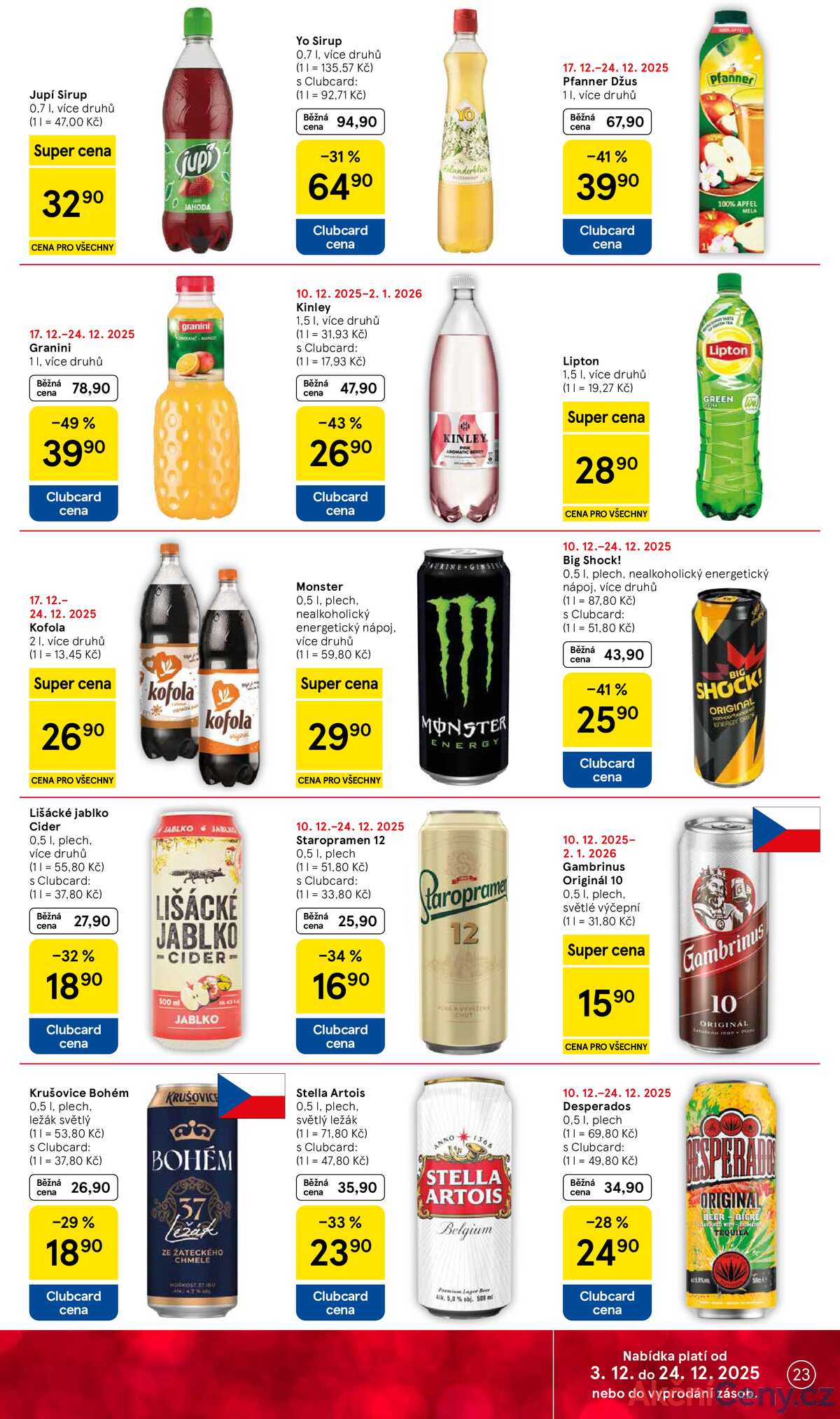 Tesco malé hypermarkety od 17.12. do 24.12.2025 strana 23