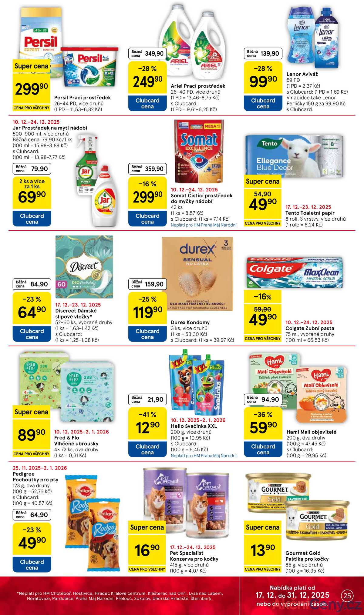 Tesco malé hypermarkety od 17.12. do 24.12.2025 strana 25