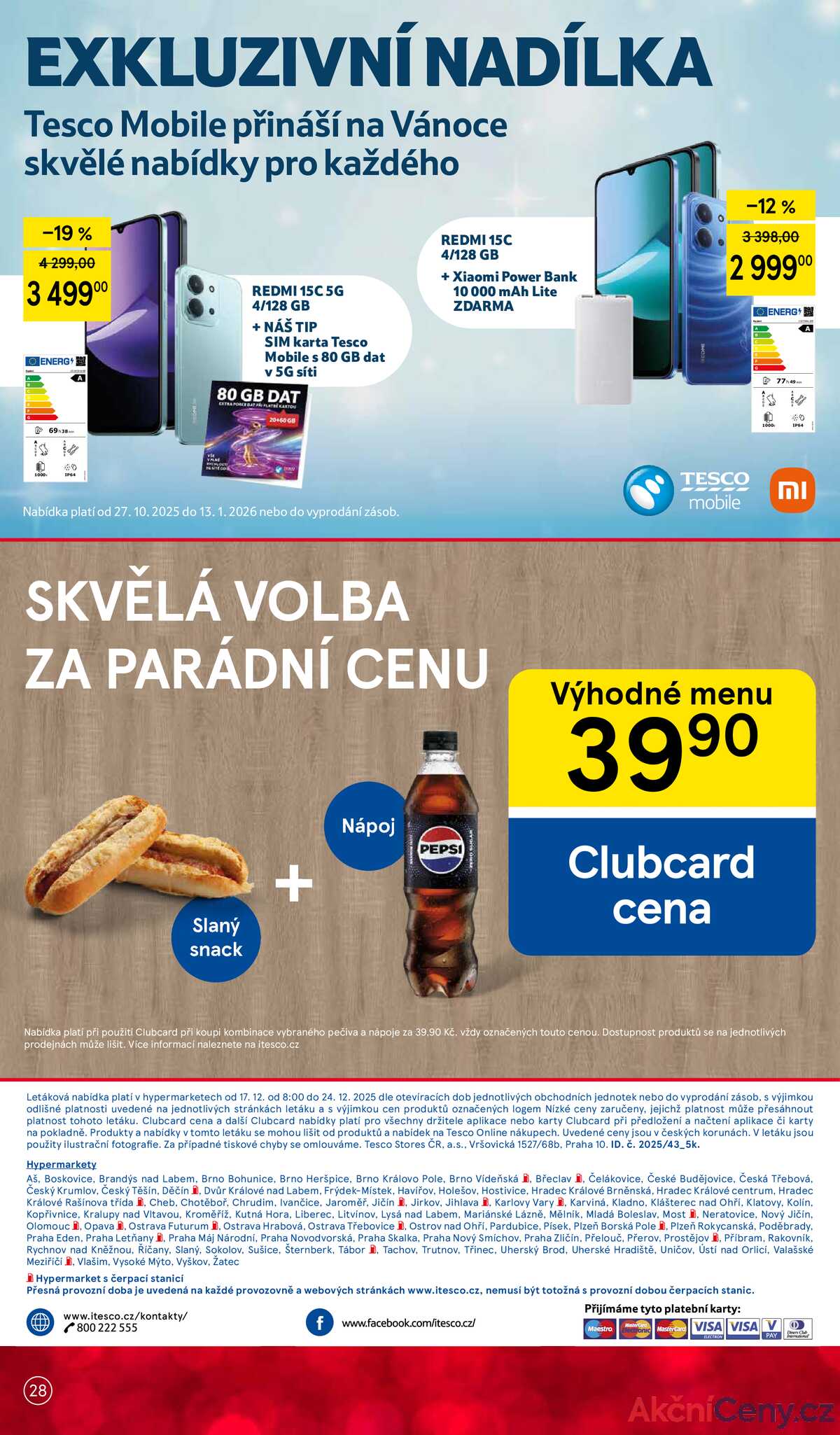 Tesco malé hypermarkety od 17.12. do 24.12.2025 strana 28