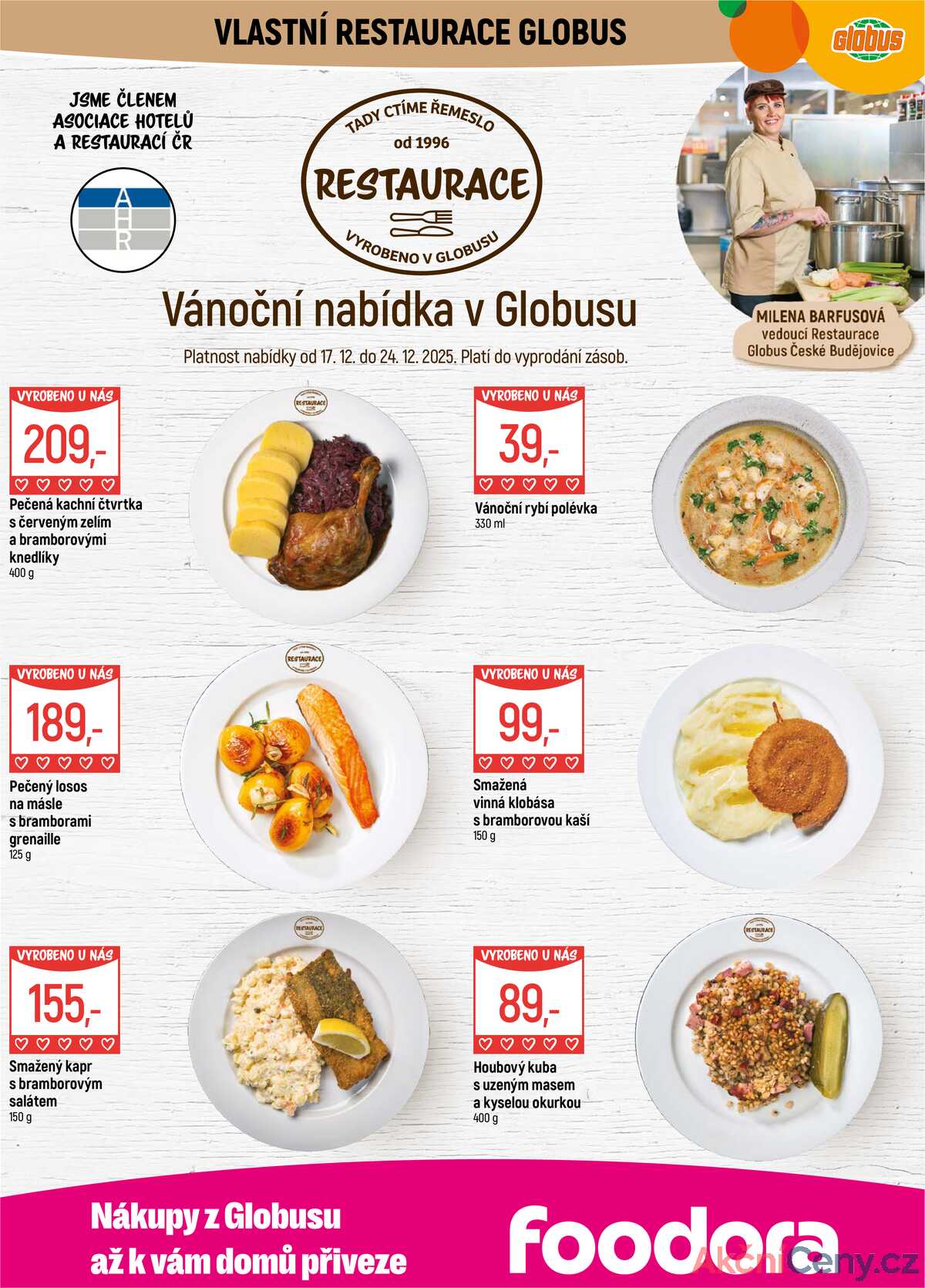 Akční leták Globus 17.12. - 24.12.2025 - Globus České Budějovice strana 6