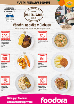 Akční leták Globus 17.12. - 24.12.2025 - Globus Brno Ivanovice