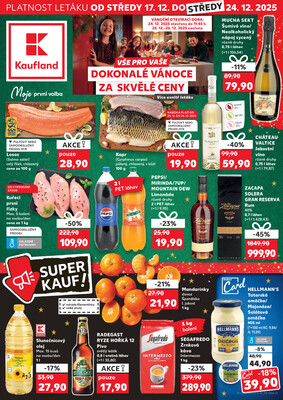 Kaufland 17.12. - 24.12. - Kaufland - Benešov