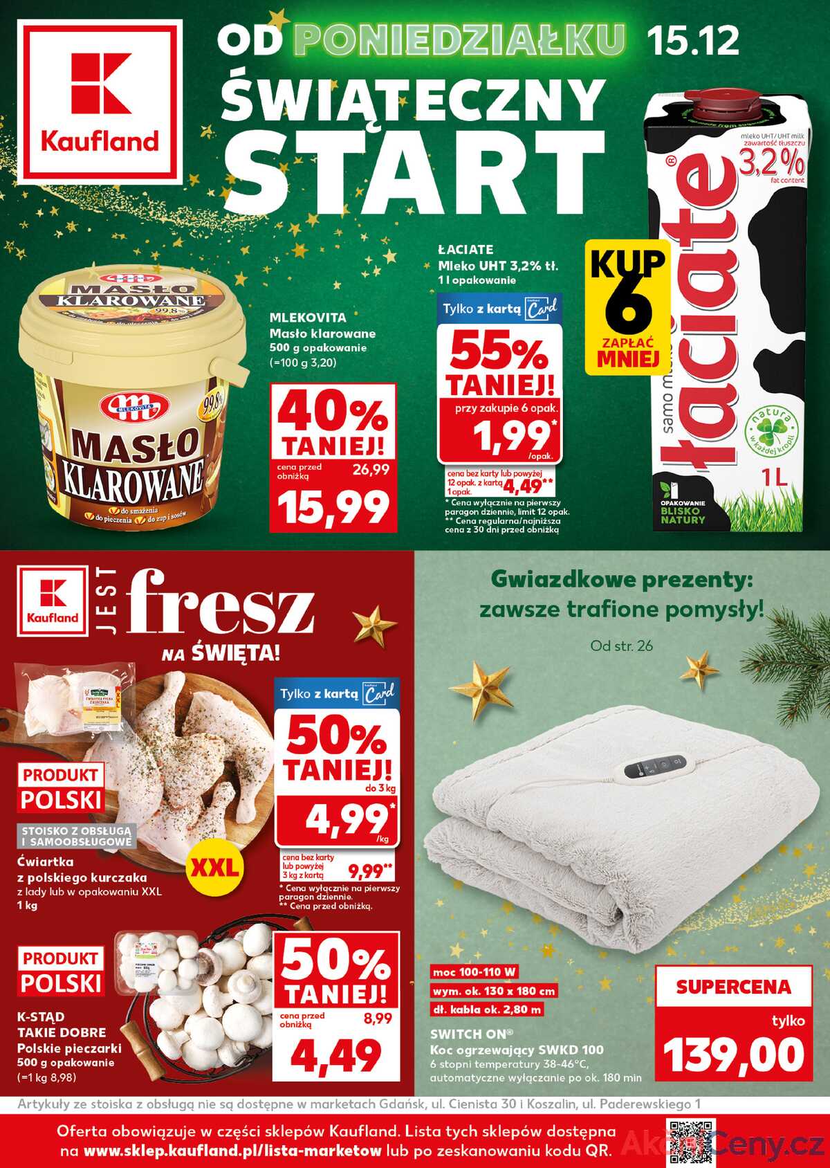 Leták Kaufland Polsko 15.12.-16.12.2025 - Silný start strana 1