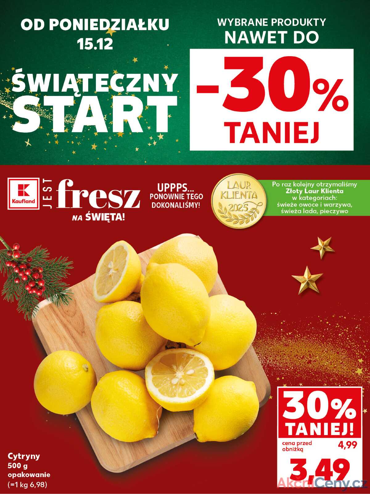 Leták Kaufland Polsko 15.12.-16.12.2025 - Silný start strana 2