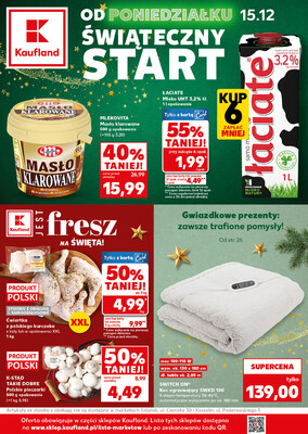 Leták Kaufland Polsko 15.12.-16.12.2025 - Silný start