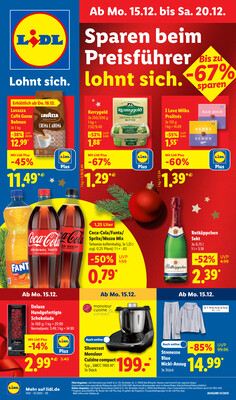 Leták Lidl Německo 15.12.-20.12.2025