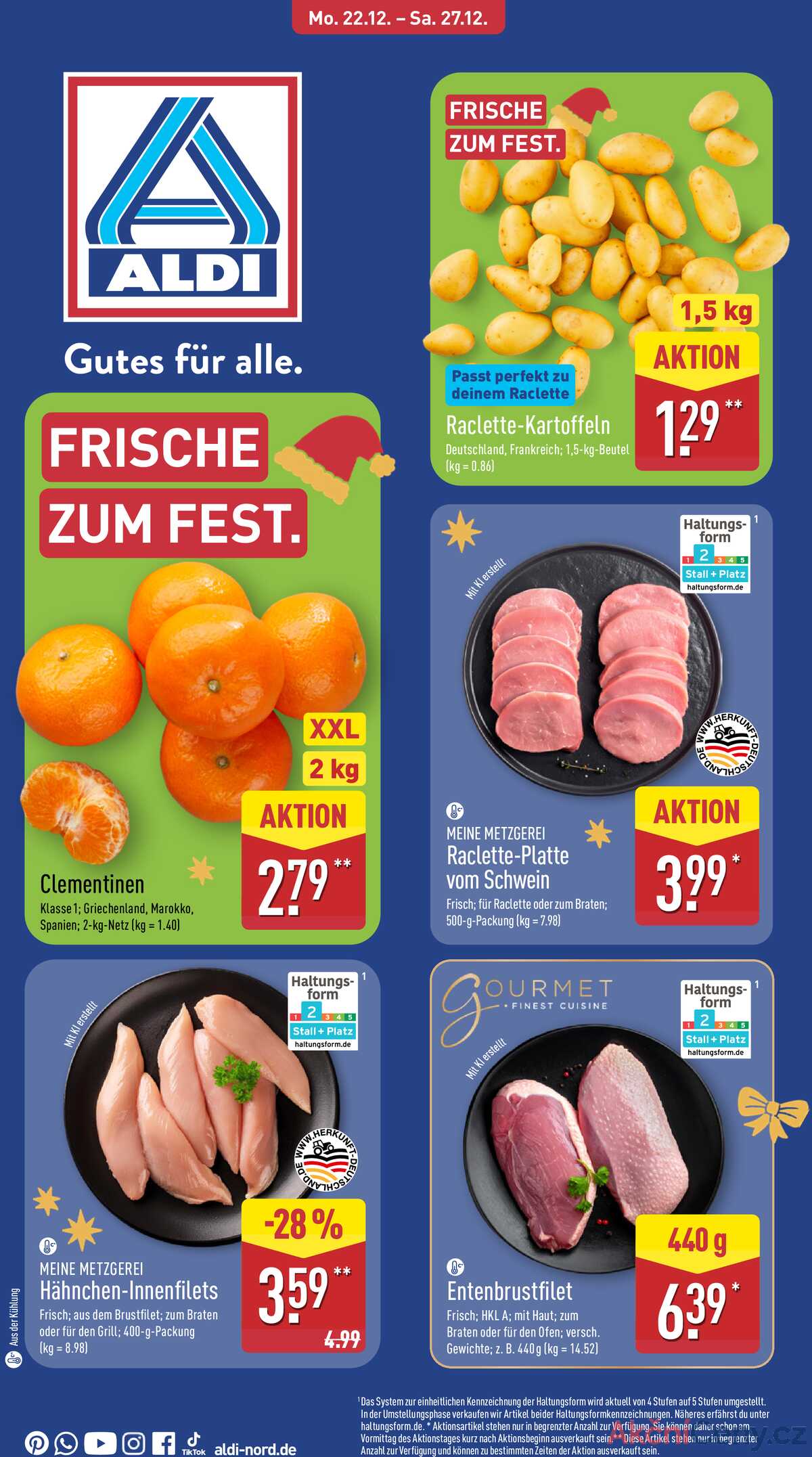 Leták ALDI Německo 22.12.-28.12.2025 strana 1