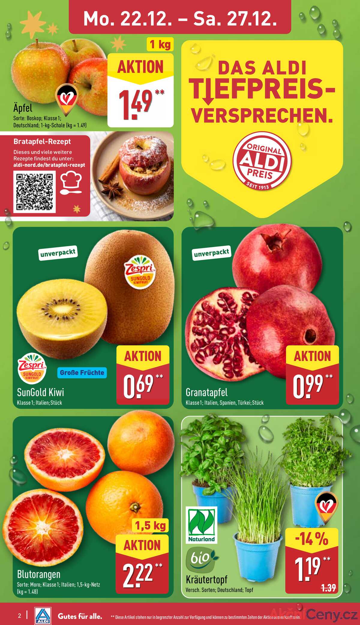 Leták ALDI Německo 22.12.-28.12.2025 strana 3