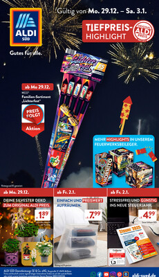Leták ALDI SÜD Německo 29.12.-4.1.2026