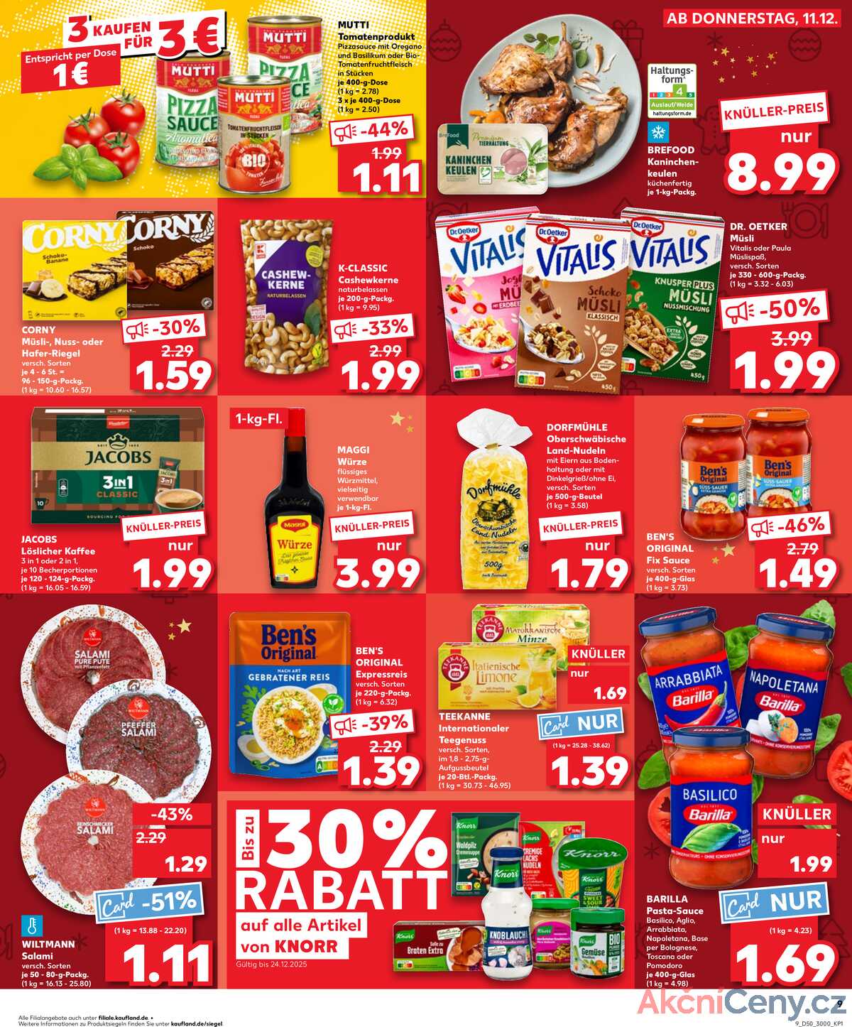 Leták Kaufland Německo 14.12.-17.12.2025 strana 9